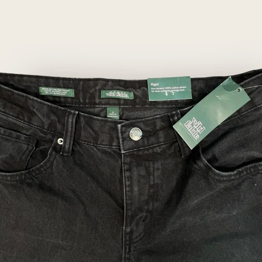 Wild Fable Mid-Rise 90's Relaxed Black Jeans, 8 - Picture 6 of 7